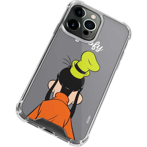 Disney Friends Goofy Backwards iPhone 14 Pro Clear Case